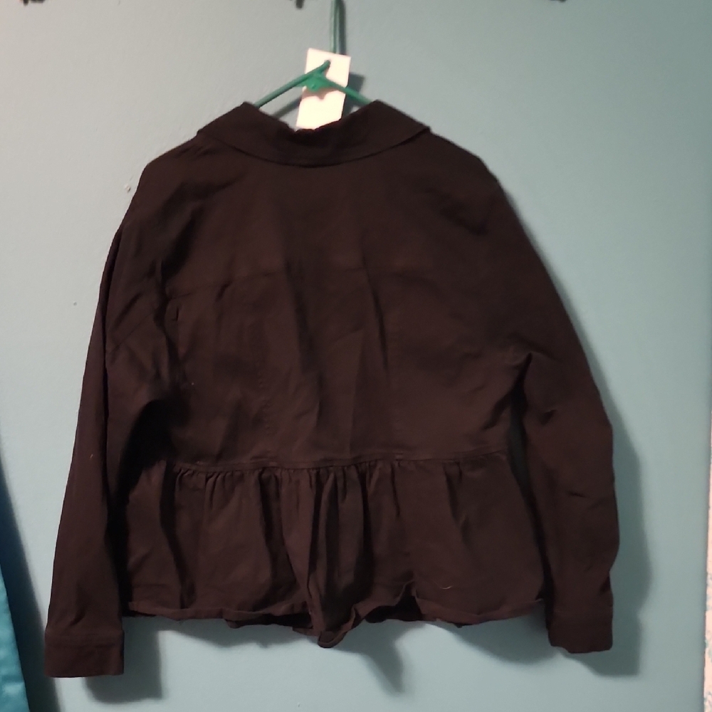 Torrid Black Jacket with Button Detail - Picture 6 of 7